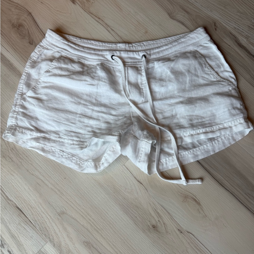 James Perse White Athletic Shorts